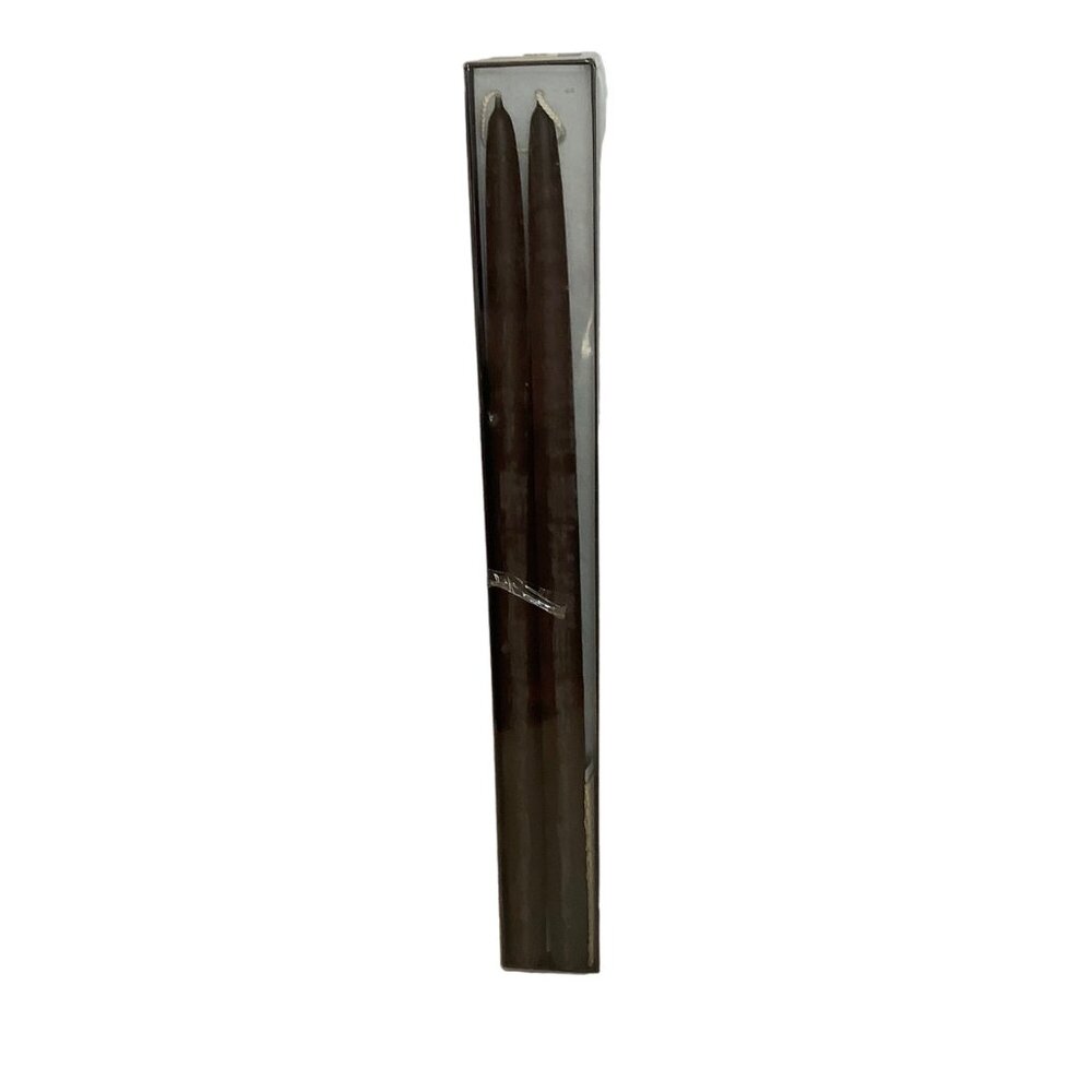 Creative Candles Elegant Tapers 18" Black 1 Pair Handmade Long Burn Time‎ Macy’s